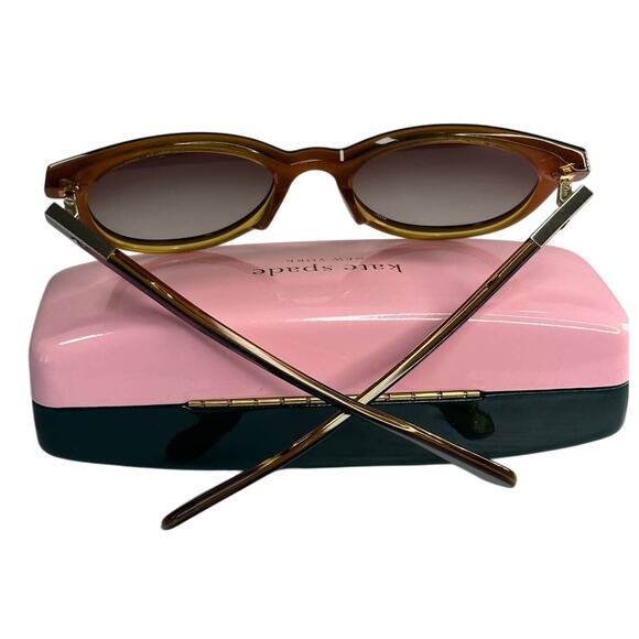Kate Spade Akayla 52MM Round Sunglasses Dark Havana main image 4